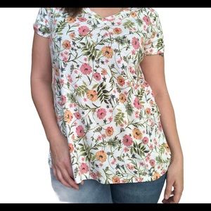 J•Jill V-Neck Floral Top